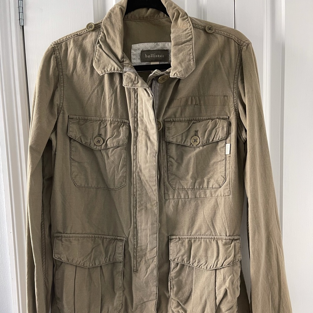Hollister Army Green Jacket Large
